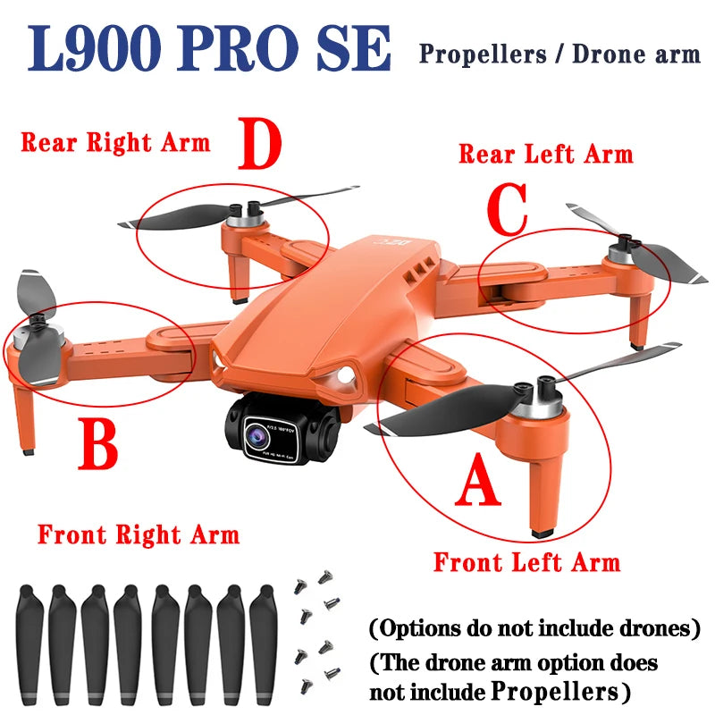 L900 Pro SE Mini Drone Original Propellers Spare Part for L900 Pro SE Paddles Drone Arm