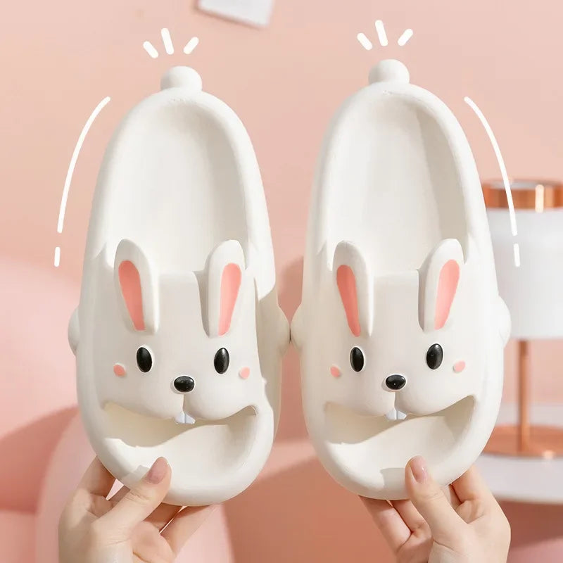Woman Slipper Rabbit Children Cartoon Cute Kawaii Summer Beach Outdoor Platform Flip Flop Sandals Girl EVA Funny Soft Home House