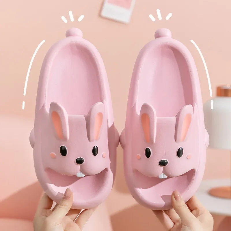 Woman Slipper Rabbit Children Cartoon Cute Kawaii Summer Beach Outdoor Platform Flip Flop Sandals Girl EVA Funny Soft Home House