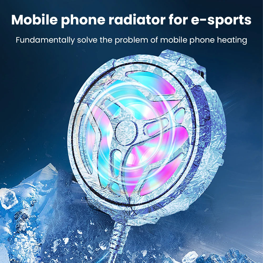 1PCS NEWEST USB Air-cooled Mobile Phones Radiator Back Clip General Charging