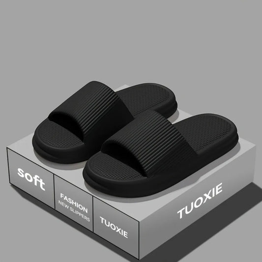 Mens And Womens Summer Silent Slippers Indoor Bathroom Non Slip Soft EVA Odor